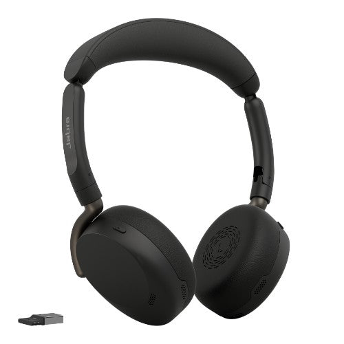 Jabra Evolve3 65 Flex UC - USB-A with Dongle - Black (Wireless Charging Pad)
