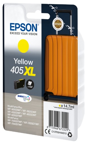 Epson C13T05H44010/405XL Ink cartridge yellow high-capacity, 1.1K pages 14.7ml for Epson WF-3820/7830