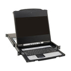 Tripp Lite B030-DP16-17D NetDirector 16-Port DisplayPort KVM Switch Console with 17 in. LCD, Dual Rail, 1U Rack-Mount