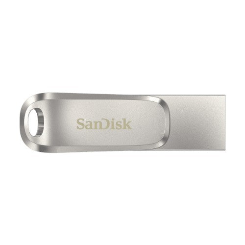 SanDisk Ultra Dual Drive Luxe USB flash drive 128 GB USB Type-A / USB Type-C 3.2 Gen 1 (3.1 Gen 1) Stainless steel