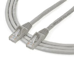StarTech.com 2m CAT6 Ethernet Cable - Grey CAT 6 Gigabit Ethernet Wire -250MHz 100W PoE RJ45 UTP Network/Patch Cord Snagless w/Strain Relief Individually Tested