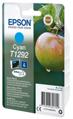 Epson C13T12924012/T1292 Ink cartridge cyan high-capacity, 460 pages ISO/IEC 19752 7ml for Epson Stylus BX 320/SX 235 W/SX 420/SX 525/WF 3500