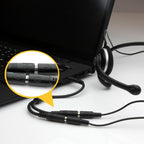 StarTech.com Headset adapter for headsets with separate headphone / microphone plugs - 3.5mm 4 position to 3 position and 2 position 3.5mm M/F