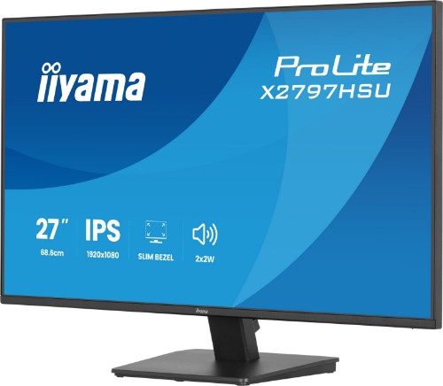 iiyama ProLite X2797HSU-B1 computer monitor 68.6 cm (27") 1920 x 1080 pixels Full HD LED Black
