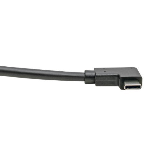 Tripp Lite U428-003-CRA USB-C to USB-A Cable (M/M), Right-Angle C, USB 3.2 Gen 1 (5 Gbps), Thunderbolt 3 Compatible, 3 ft. (0.91 m)