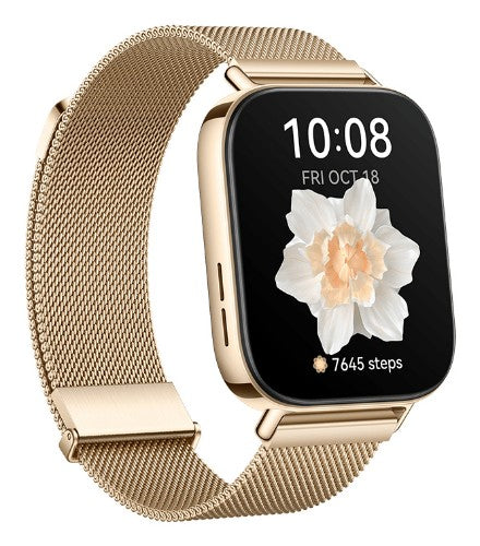 Huawei WATCH FIT 3 4.62 cm (1.82") AMOLED 43.2 mm Digital 408 x 480 pixels Touchscreen Gold Wi-Fi GPS (satellite)