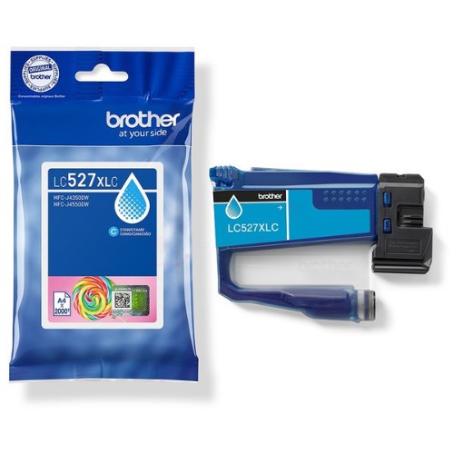 Brother LC-527XLC Ink cartridge cyan high-capacity, 2K pages ISO/IEC 19752 for Brother MFC-J 4350/6560/6975