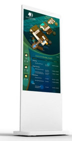 Allsee Technologies L50HD9-TW Signage Display Totem design 127 cm (50") LCD Wi-Fi 450 cd/m² Full HD White Touchscreen Built-in processor Android 7.1 24/7