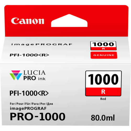 Canon 0554C001/PFI-1000R Ink cartridge red, 3.17K pages 80ml for Canon Pro 1000