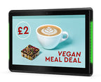 Allsee Technologies POS10W4B-T Signage Display Interactive flat panel 25.4 cm (10") LCD Wi-Fi 450 cd/m² Black Touchscreen Built-in processor Android 8.1