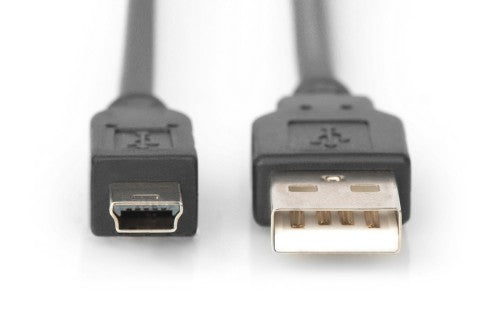 Digitus USB-A - Mini-B connection cable, 1.8m