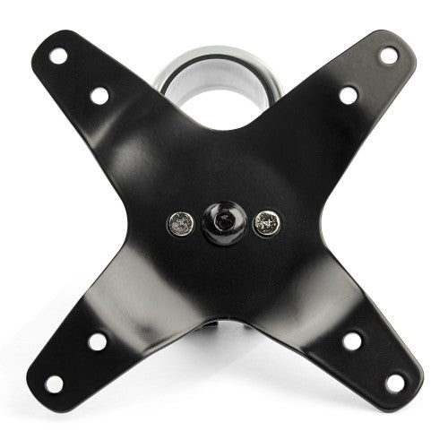 StarTech.com Desk Mount Quad Monitor Arm – Premium Articulating VESA 4 Monitor Mount 2x2 up to 30" (24.8lb/11.3kg) – Ergonomic Height Adjustable Pole Mount - Tilt/Swivel/Rotate - C-Clamp/Grommet - Silver - TAA