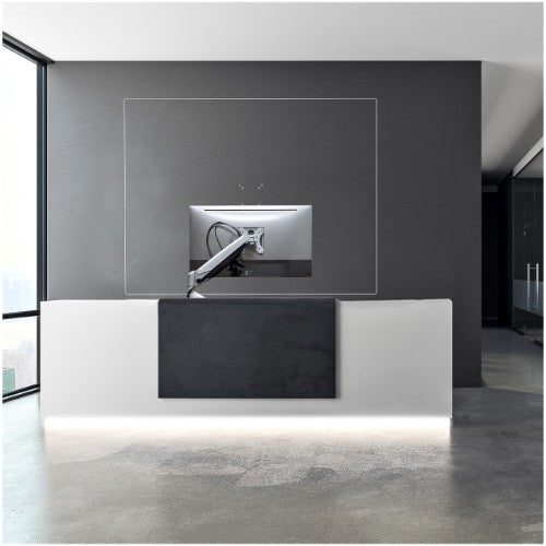 StarTech.com Acrylic Shield/Sneeze Guard - Clear Protective Barrier for Office Desk/POS Counter - 35"x45" - For VESA Mounted Monitors - Transparent Safety Cough Shield/Screen - Easy Clean