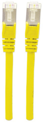 Intellinet Network Patch Cable, Cat5e, 2m, Yellow, CCA, SF/UTP, PVC, RJ45, Gold Plated Contacts, Snagless, Booted, Lifetime Warranty
