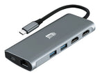 Adesso AUH-4040 laptop dock/port replicator Wired USB 3.2 Gen 1 (3.1 Gen 1) Type-C Grey