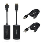 StarTech.com Wireless HDMI Extender for Meeting Rooms and Huddle Spaces, 4K 60Hz, 65ft Range, USB Powered, Plug-and-Play Transmitter and Receiver Kit