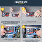 StarTech.com M.2 to SATA Adapter for M.2 SATA SSDs, Dual Slot M2 Drive Host Adapter/Converter with RAID Support, 2.5-Inch Drive Form Factor, TAA