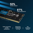 Crucial CT16G56C46S5 memory module 16 GB 1 x 16 GB DDR5 262-pin SO-DIMM ECC