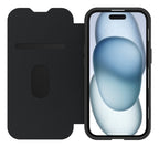 OtterBox React Folio for MagSafe Series for Apple iPhone 16e/15/14/13, transparent/black