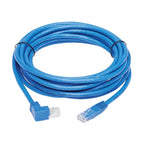 Tripp Lite N204-015-BL-UP Up-Angle Cat6 Gigabit Molded UTP Ethernet Cable (RJ45 Right-Angle Up M to RJ45 M), Blue, 15 ft. (4.57 m)