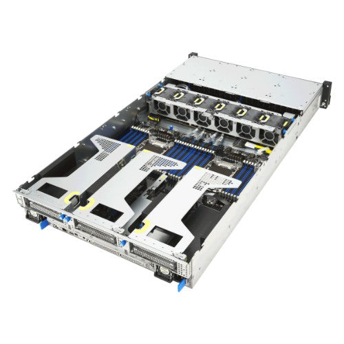 ASUS RS720-E12-RS24G Rack (2U) Black, Silver
