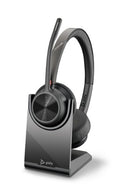 HP Poly Voyager 4320 UC Stereo USB-A Headset +BT700 USB-A Adapter +Charging Stand