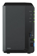 Synology DiskStation DS223 NAS Mini Tower Realtek RTD1619B 2 GB DDR4 8 TB HDD DiskStation Manager Black