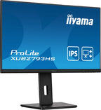 iiyama ProLite 27” Full HD IPS monitor with edge-to-edge design, perfect for multi-monitor setups with height adjustable stand