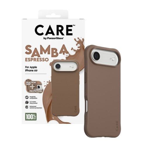 PanzerGlass CARE by ® Fashionable Case Samba Espresso w. MagSafe iPhone Air