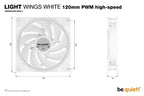 be quiet! Light Wings White | 120mm PWM high-speed Triple-Pack Computer case Fan 12 cm 3 pc(s)