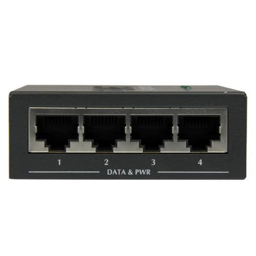 StarTech.com 4-Port Gigabit Midspan - PoE+ Injector - 802.3at/af