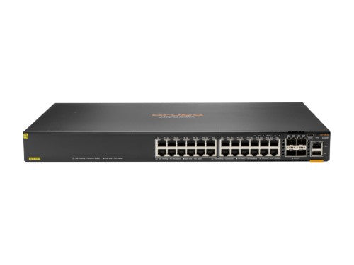 HPE Aruba Networking Aruba 6300F 24-port 1GbE Class 4 PoE & 4-port SFP56 Managed L3 Gigabit Ethernet (10/100/1000) Power over Ethernet (PoE) 1U Grey