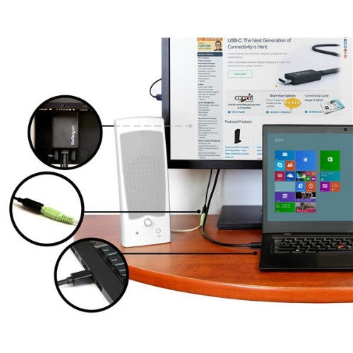 StarTech.com Mini DisplayPort to VGA Adapter Cable with Audio - 10 ft (3m)