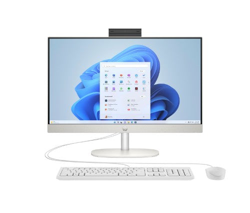 HP All-in-One 24-cr0003na AMD Ryzen™ 5 7520U 60.5 cm (23.8") 1920 x 1080 pixels All-in-One PC 8 GB LPDDR5-SDRAM 512 GB SSD Windows 11 Home Wi-Fi 6 (802.11ax) White