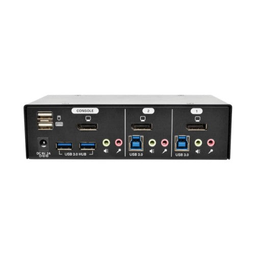 Tripp Lite B004-DPUA2-K 2-Port DisplayPort KVM Switch with Audio, Cables and USB 3.0 SuperSpeed Hub