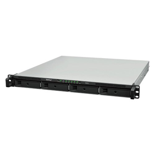 Synology RackStation RS826+ NAS/storage server Rack (1U) AMD Ryzen V1500B 4 GB DDR4 0 TB DiskStation Manager Black, Grey