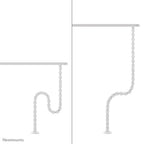 Neomounts ADS06-130WH Cable spine - screw-mounted - universal