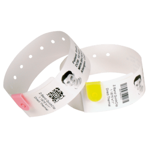 Zebra Z-Band Direct Wristband White
