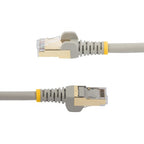 StarTech.com 0.50m CAT6a Ethernet Cable - 10 Gigabit Shielded Snagless RJ45 100W PoE Patch Cord - 10GbE STP Network Cable w/Strain Relief - Grey Fluke Tested/Wiring is UL Certified/TIA