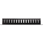 StarTech.com Horizontal 1U Server Rack Cable Management Finger Duct w/ Cover - 19" Network Rack Wire Duct Raceway Panel - Slotted Wire Duct