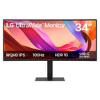 LG 34" IPS Ultrawide QHD Monitor computer monitor 86.4 cm (34") 3440 x 1440 pixels UltraWide Quad HD LCD Black