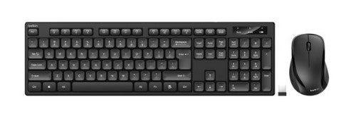 Belkin BBZ010UK keyboard Mouse included Universal RF Wireless + USB UK English Black