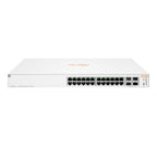 HPE Aruba Networking Instant On 1930 24G Class4 PoE 4SFP/SFP+ 370W Managed L2+ Gigabit Ethernet (10/100/1000) Power over Ethernet (PoE) 1U White