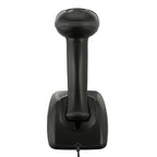 Adesso NuScan 2500CR - Wireless Spill Resistant Antimicrobial CCD Barcode Scanner with Charging Cradle