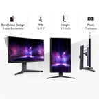 LG 32GR93U-B computer monitor 80 cm (31.5") 3840 x 2160 pixels 4K Ultra HD LCD Black, Grey, Purple