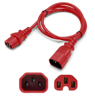 AddOn Networks ADD-C142C1514AWG6FRD power cable Red 1.83 m C14 coupler C15 coupler