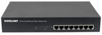 Intellinet 8-Port Fast Ethernet PoE+ Switch, 4 x PoE IEEE 802.3at/af Power-over-Ethernet (PoE+/PoE) ports, 4 x Standard RJ45 Ports, Endspan, Desktop, 19" Rackmount (UK power cord)