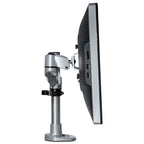StarTech.com Desk Mount Monitor Arm - VESA or Apple iMac/Thunderbolt or Ultrawide Display up to 49" (30.9lb/14kg) - Articulating Height Adjustable Single Desktop Monitor Pole Mount - Clamp/Grommet - TAA
