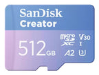 SanDisk Creator 512 GB MicroSDXC UHS-I Class 10