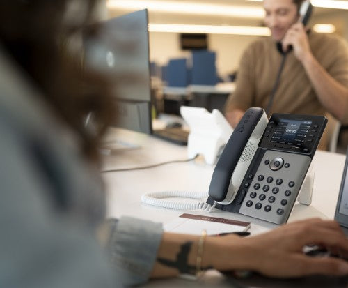 HP Poly Edge E300 IP Phone and PoE-enabled